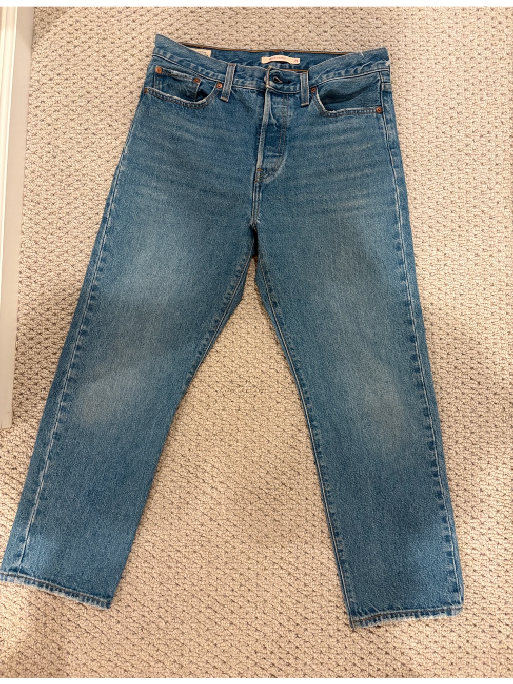 Levi's Wedgie Straight Leg Jeans - Blue